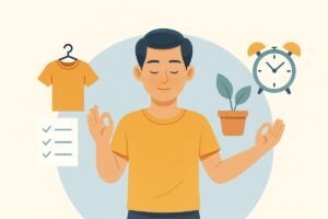 Rotina minimalista para um dia leve