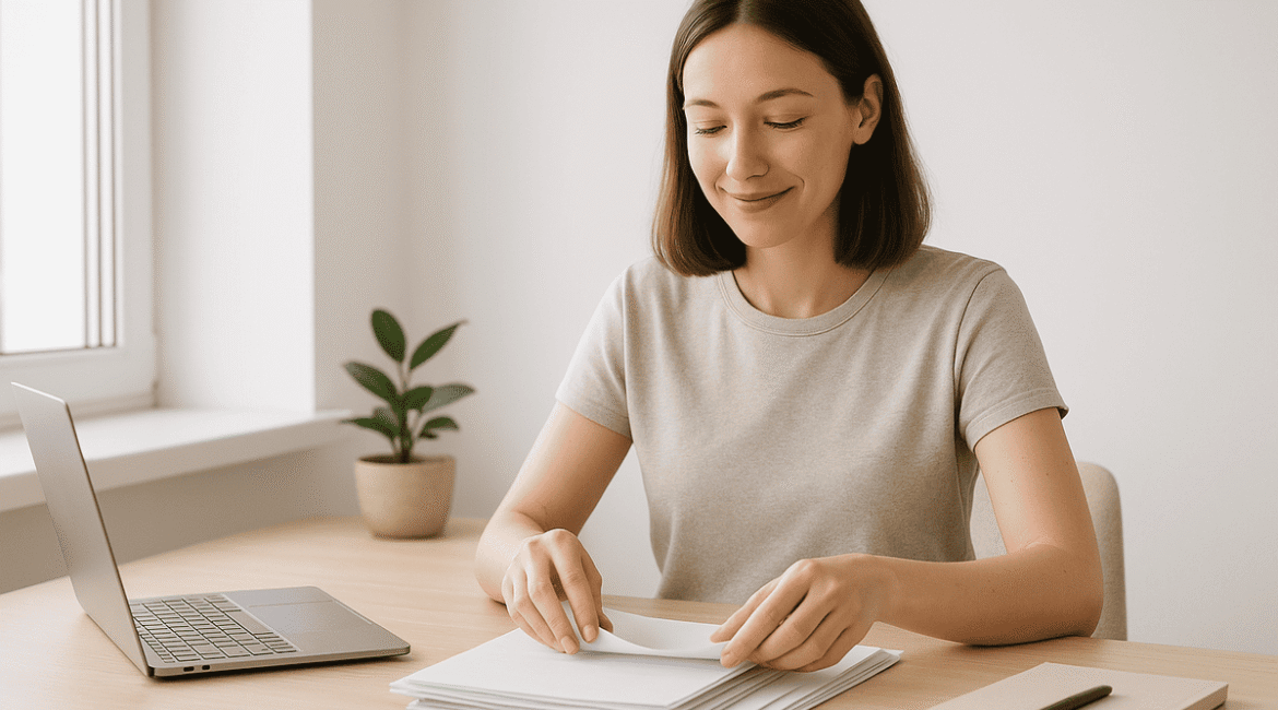 Pessoa transformando tarefas chatas em rotina automática